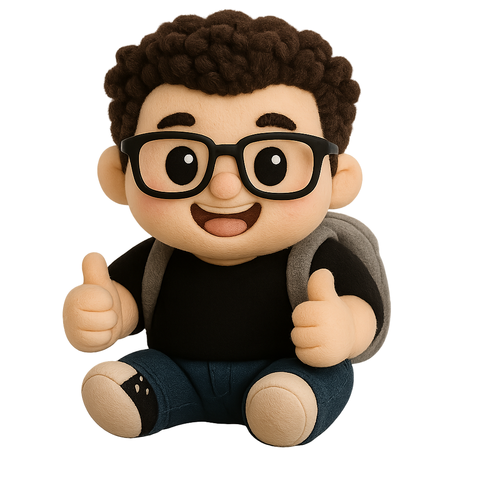 Plushy.app Logo - Cute plush mascot