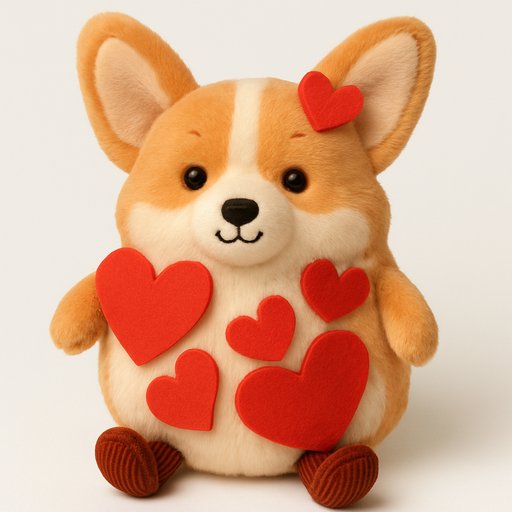 Corgi in Amuseable Object-Face style