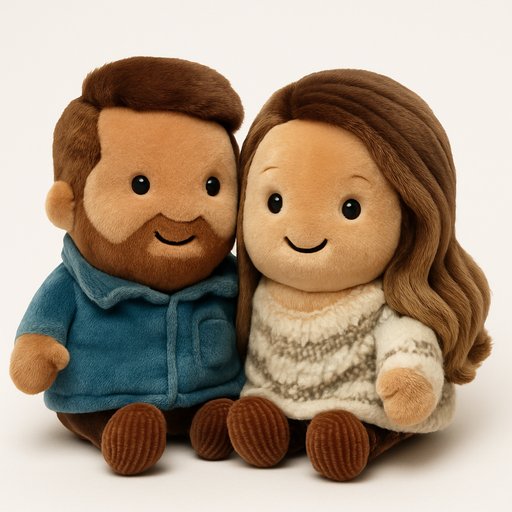 Couple in Amuseable Object-Face style