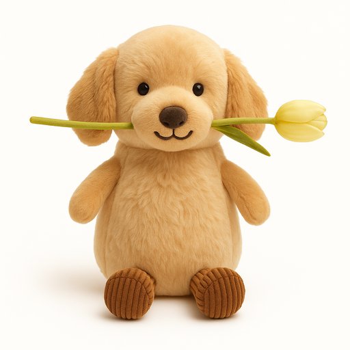 Golden Retriever in Amuseable Object-Face style