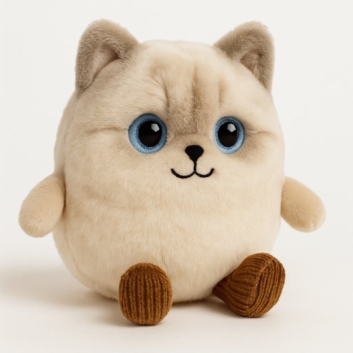 Persian Cat in Amuseable Object-Face style