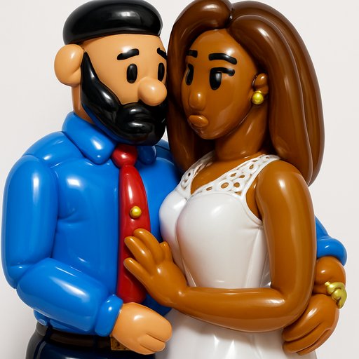 Balloon Animal Couple variant 2