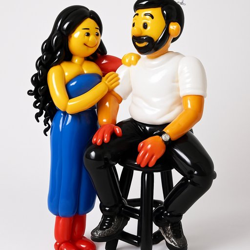 Balloon Animal Couple variant 4
