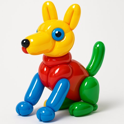 Husky in Balloon Animal style