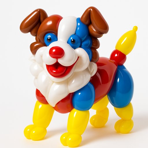 Pomeranian in Balloon Animal style