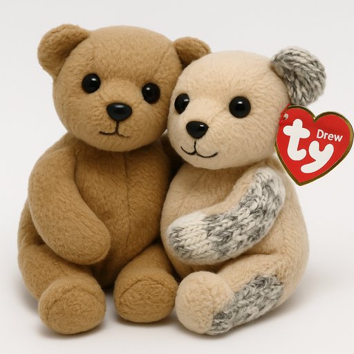 Couple Retro Bean-Filled plushy toy