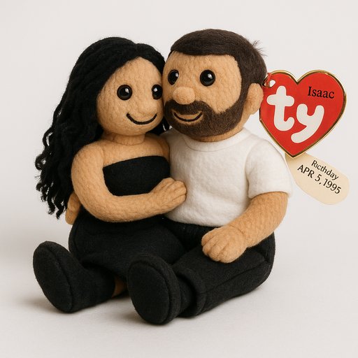 Retro Bean-Filled Couple variant 4