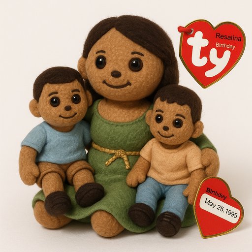 Retro Bean-Filled Family variant 4