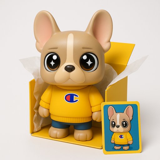 French Bulldog in Blind Box/Mystery Toy style