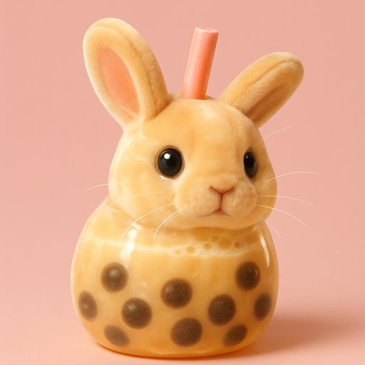 Bunny Bubble Tea Boba plushy toy