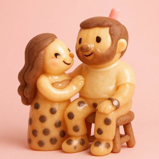 Bubble Tea Boba Couple variant 4