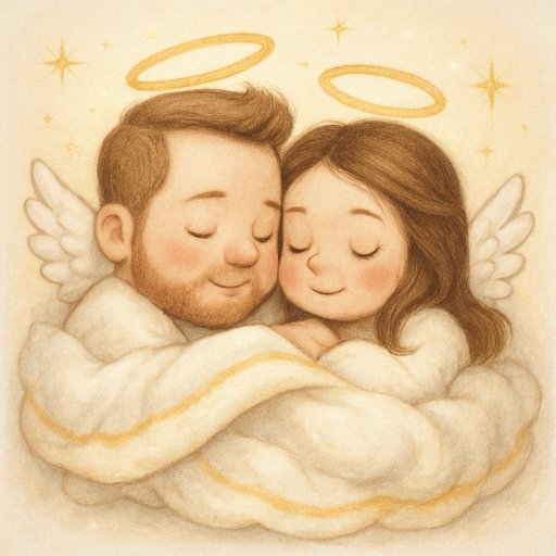 Couple in Cherub/Angel style