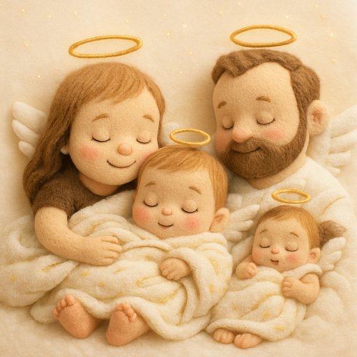 Family in Cherub/Angel style