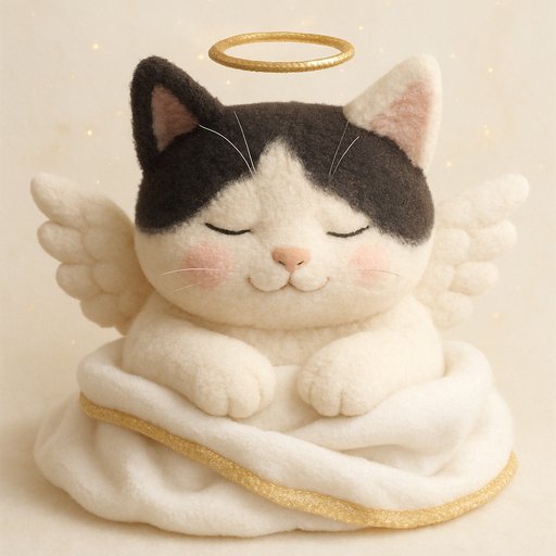 Orange Tabby Cat in Cherub/Angel style