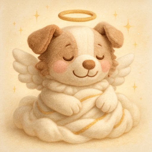 Pomeranian in Cherub/Angel style
