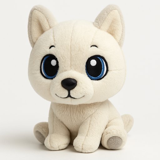 Husky Chibi plushy toy transformation
