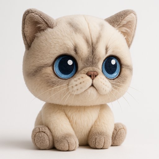 Persian Cat in Chibi style