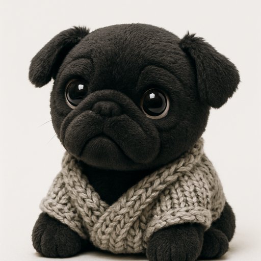 Pug in Classic style