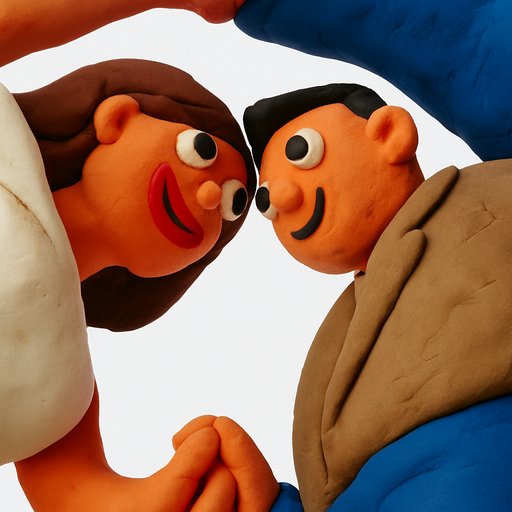Clay/Play-Doh Couple variant 3