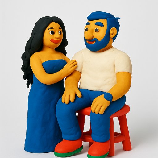 Clay/Play-Doh Couple variant 4