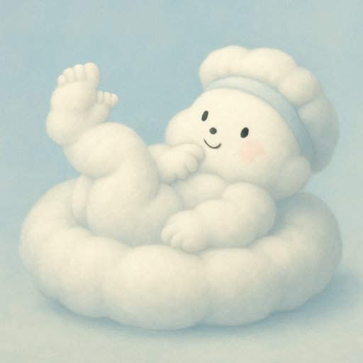 Baby in Cloud Fluff style