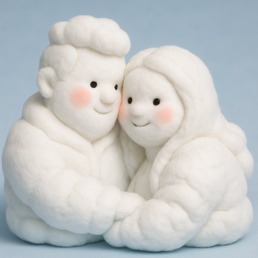 Couple in Cloud Fluff style