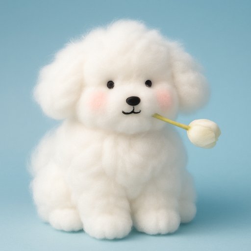 Golden Retriever in Cloud Fluff style