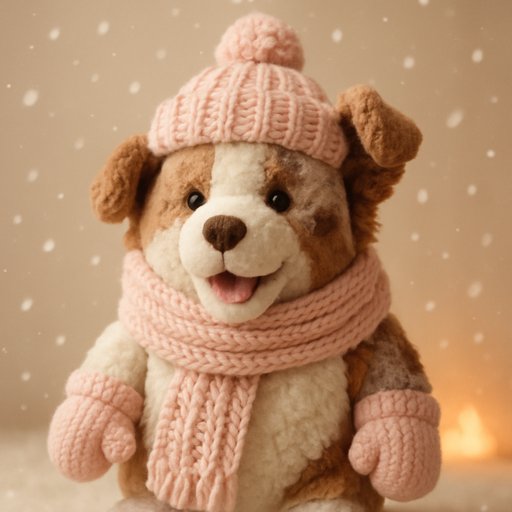 Pomeranian Costume — Cozy Winter plushy toy