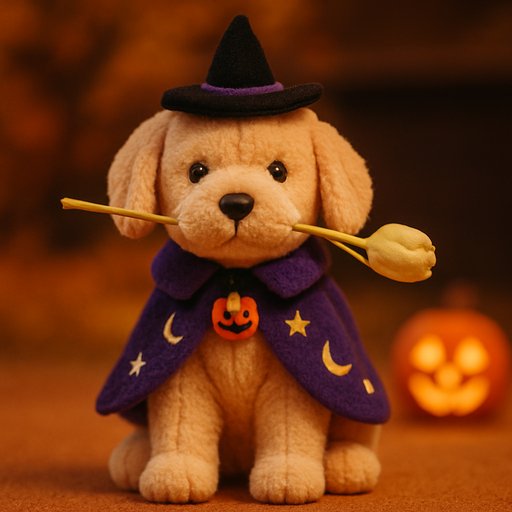 Golden Retriever Costume — Halloween plushy toy