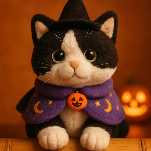 Orange Tabby Cat in Costume — Halloween style