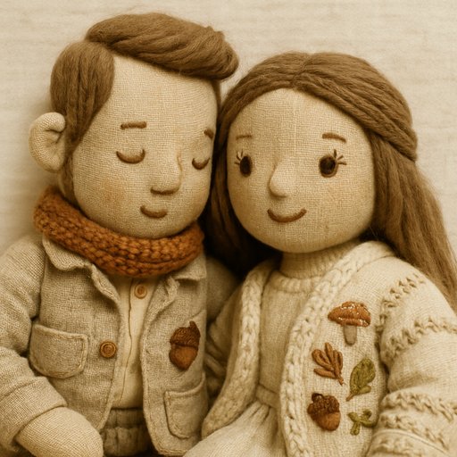 Couple in Cottagecore style