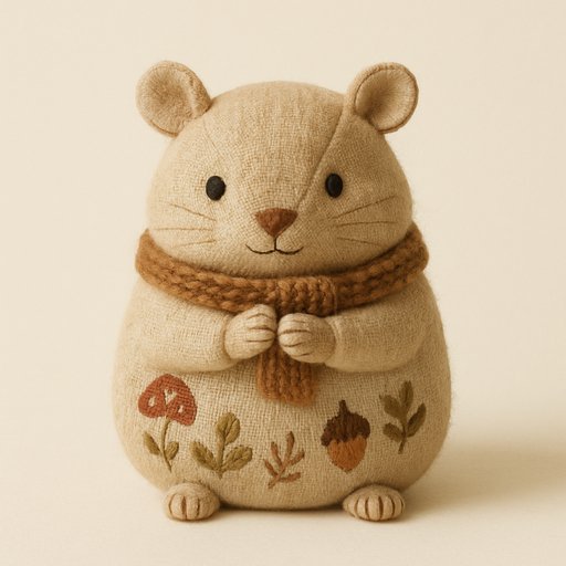 Hamster in Cottagecore style