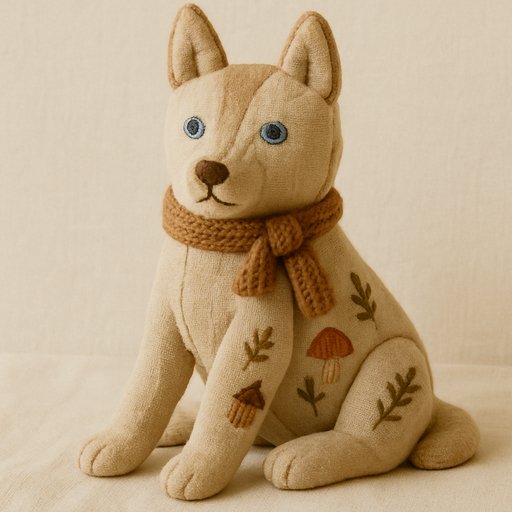 Husky in Cottagecore style