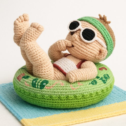 Baby Crochet/Amigurumi plushy toy transformation