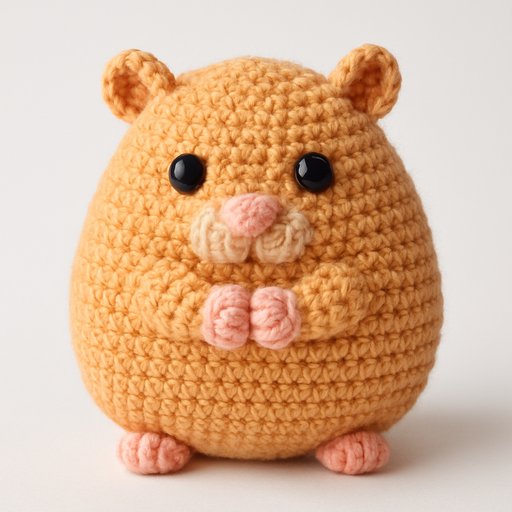 Hamster Crochet/Amigurumi plushy toy transformation