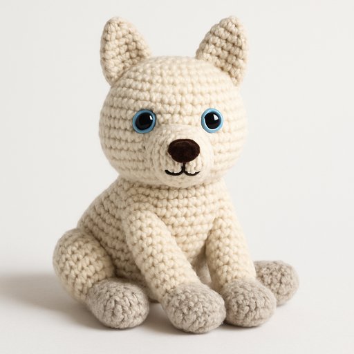 Husky Crochet/Amigurumi plushy toy transformation