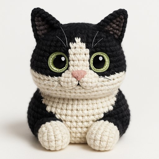 Orange Tabby Cat Crochet/Amigurumi plushy toy transformation