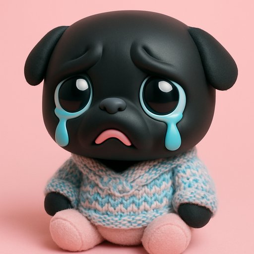 Pug Crybaby/Sad-Cute plushy toy