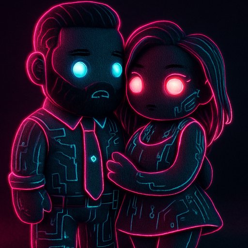 Cyberpunk/Neon Couple variant 2