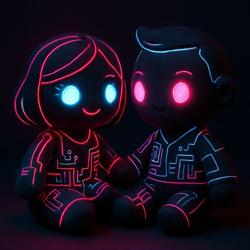 Cyberpunk/Neon Couple variant 3