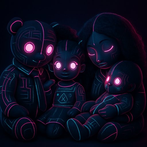 Cyberpunk/Neon Family variant 2