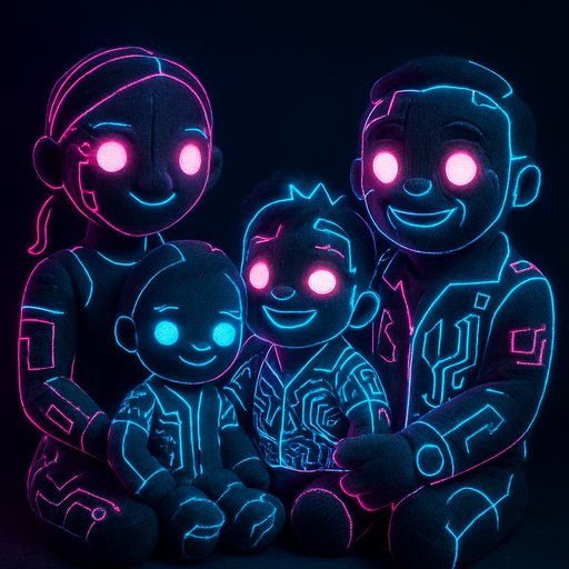 Cyberpunk/Neon Family variant 3