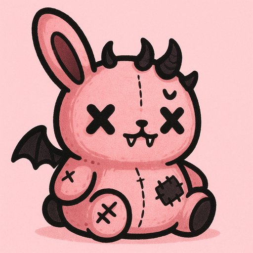 Bunny Dark Kawaii/Creepy Cute plushy toy