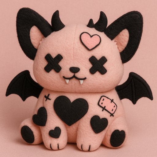 Corgi in Dark Kawaii/Creepy Cute style