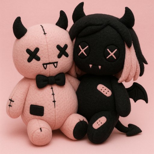Dark Kawaii/Creepy Cute Couple variant 2