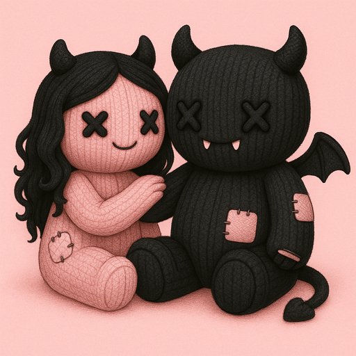 Dark Kawaii/Creepy Cute Couple variant 4