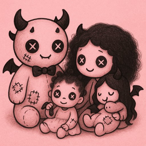 Dark Kawaii/Creepy Cute Family variant 2