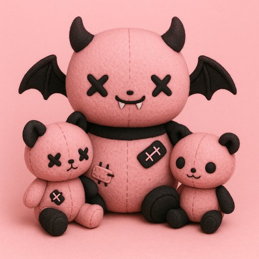 Dark Kawaii/Creepy Cute Family variant 4