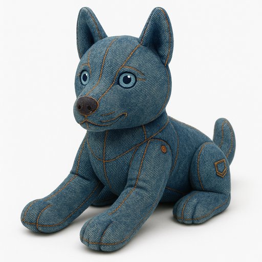 Husky in Denim/Jean style