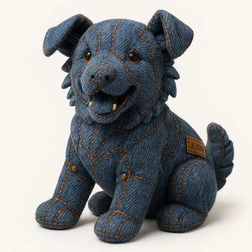 Pomeranian in Denim/Jean style